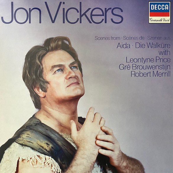 Jon Vickers – obal nahrávky Decca